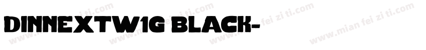 dinnextw1g black字体转换